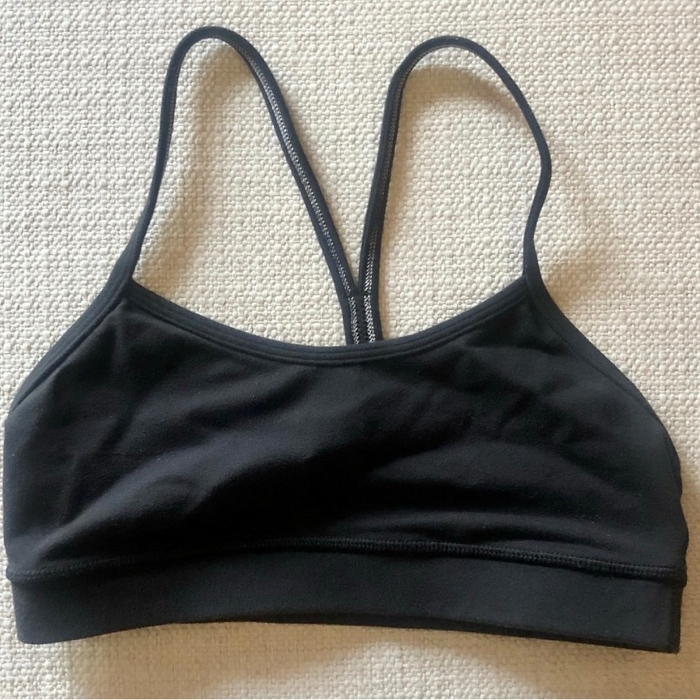 lululemon Power Y sports bra size 4 black